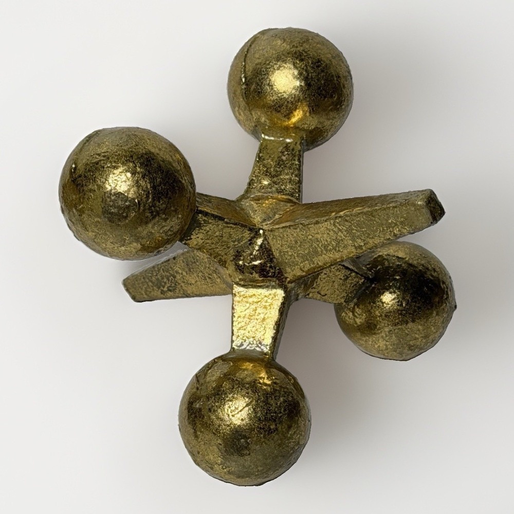 Gold Finish Jacks Jax Rustic Farmhouse Home Decor Paperweight